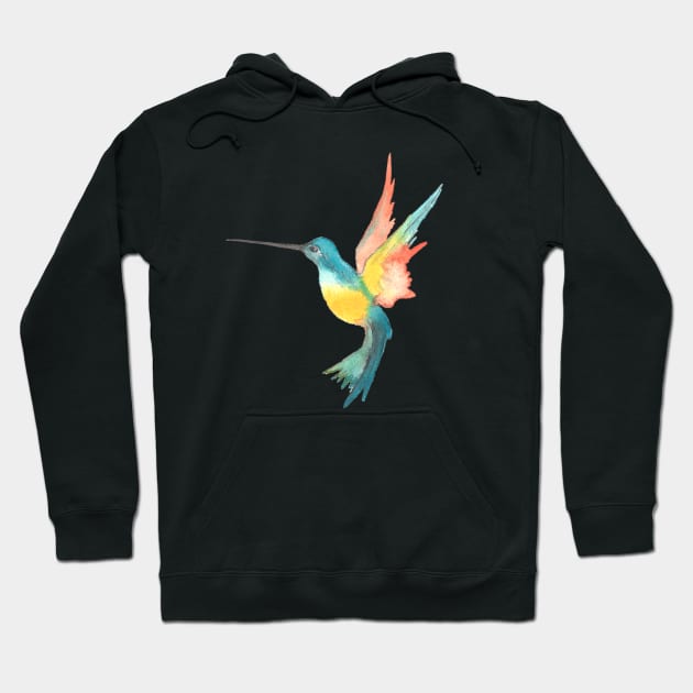 Colorful Colibri Hoodie by Happy Art Designs